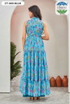 Grassy By Chansi Trendz Georgette Floral Printed Gown Wholesale Price In Surat